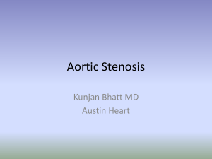 Aortic Stenosis - Austin Area Echo Society