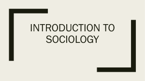 U1 Introduction to Sociology