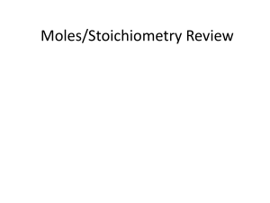 Stoich Powerpoint Review