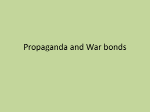 Propaganda and War bonds - tfabaltimoresocialstudies