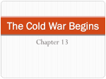 Chapter 13 - The Cold War Begins