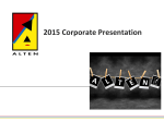 Présentation Corporate 2015 EN