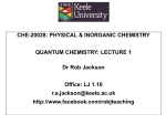 che-20028 QC lecture 1 - Rob Jackson`s Website
