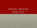 Poetic Devices Practive