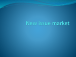New issue market