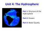 The Hydrosphere - RRMS 8th Grade Science