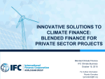 Blended Finance for private sector projects