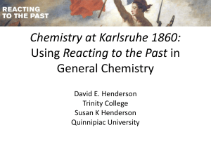 Chemistry at Karlsruhe 1860