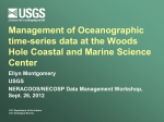 Management of Oceanographic time-series data at