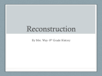 Reconstruction - 8th Grade History