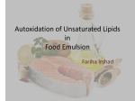 Autoxidation of Unsaturated Lipids in Food Emulsion