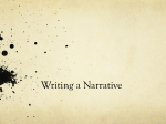 Writing a Narrative