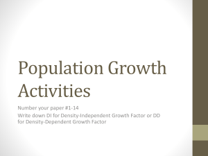 Population Growth Class Activity Practice