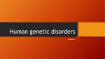 Human genetic disorders
