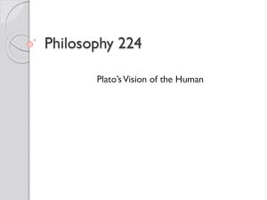 Plato`s Vision of the Human