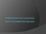 160(ish) Days of Language Arts in 20 Minutes or Less!
