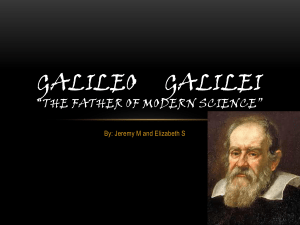 GalileoPresentation by Jeremy - Math-Around-the