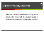 Expository Essay: Injustice