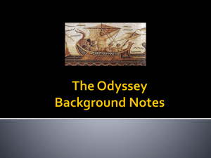 The Odyssey Background Notes