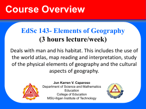 Five fundamental themes of geography