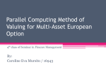 Parallel Computing Method of Valuing for Multi-Asset