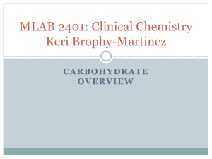 Carbohydrate Overview