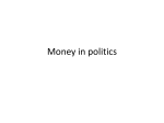 Money in politics