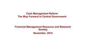 Better cash management