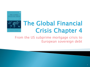 The Global Financial Crisis Chapter 4