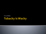 Tobacky Is Wacky - Plain Local Schools