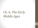 Ch. 6, The Early Middle Ages
