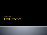 CRQ Practice