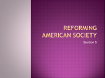 Reforming American Society