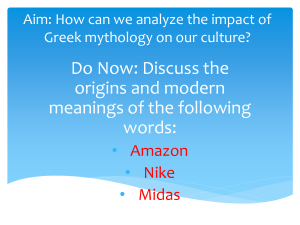 How can we analyze the impact of Greek mythology