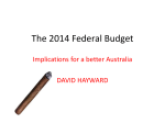 The 2014 Federal Budget