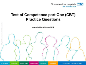 Practice Quiz - Gloucestershire Hospitals NHS Foundation Trust