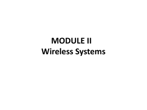 File - RF Wireless systems and standards