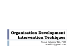 Organisation Development Intervention Techiques