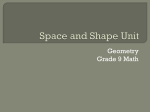Space and Shape Unit