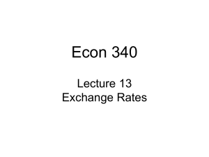 Lecture 1 International Economics Introduction and