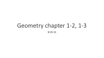 Geometry chapter 1-2, 1-3