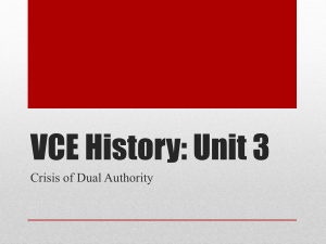 VCE History: Unit 3 - vcehistory