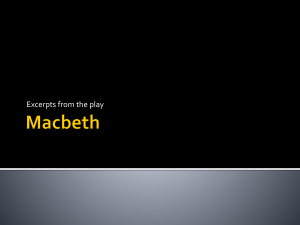 Macbeth Notes