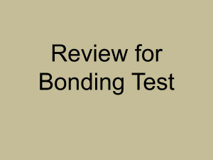 Review for Bonding Test