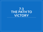 7.3 The path to victory