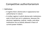 Competitive authoritarianism