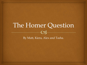 The Homer Question