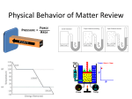 Physical Behavior of Matter Review