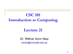 Lecture_21 - CIIT Virtual Campus: Digital Library