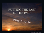 putting the past in the past - Hebron Lane Church of Christ